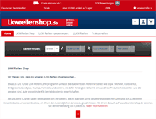 Tablet Screenshot of lkwreifenshop.de